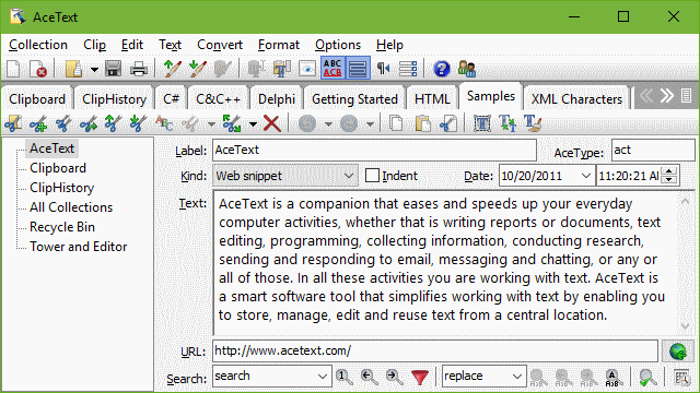 AceText Screenshot